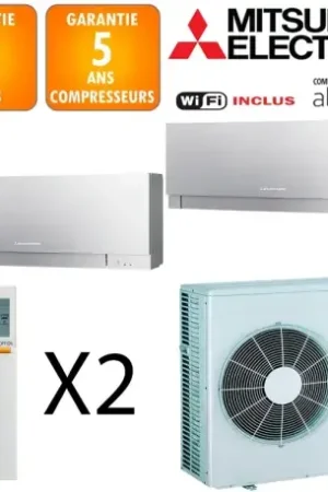 Vente Flash Mitsubishi Bi-split MXZ-5F102VF + 2 X MSZ-EF50VGKS
