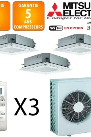 Acheter Direct Mitsubishi Tri-split MXZ-5F102VF + SLZ-M15FA + 2 X SLZ-M50FA