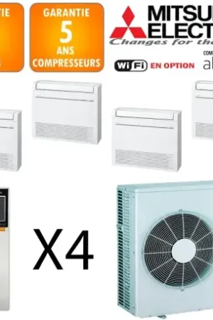 Acheter En Ligne Mitsubishi Quadri-split MXZ-5F102VF + 3 X MFZ-KT25VG + MFZ-KT35VG
