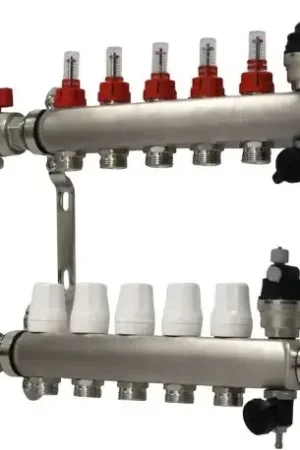Offre Limitée Collecteur Inox pré-monté N2I avec débitmètres 5 circuits