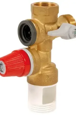 Groupe de sécurité vertical laiton 3/4' pour chauffe-eau jusqu'à 10 kW, agrée N Prix Promo