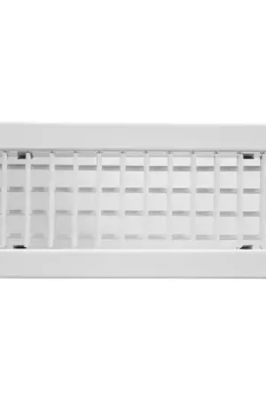 Acheter Direct Grille de soufflage/reprise à ailettes orient. dble déflec, blanc, D 600x150 mm