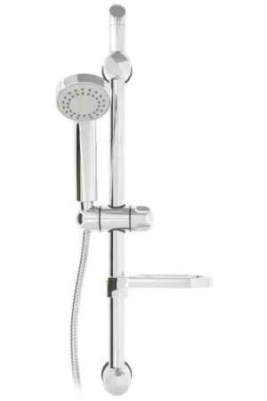 Barre de douche à fixation réglable avec douchette 3 jets et flexible - AGHE Expédié Aujourd'hui