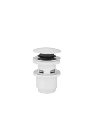 Prix Cassé Bonde de vidage universelle blanche ABS NF avec trop-plein pour lavabo