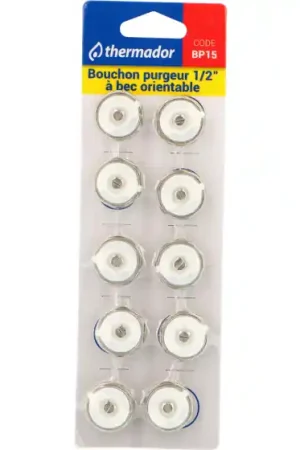 Offre Spéciale Bouchon purgeur à bec orientable pour radiateur - blister de 10