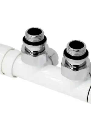 ILHINA - Ensemble robinet équerre blanc modèle gauche - multicouche 16 mm Expédié Aujourd'hui