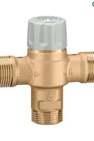Dernière Chance MIXCAL - Mitigeur thermostatique en laiton montage T - 3/4'' - 30/50°C