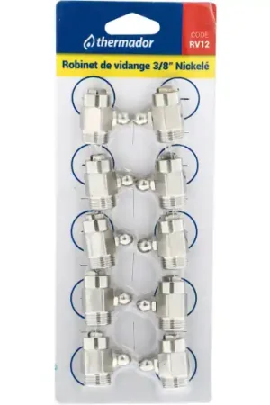 Vente Directe Robinet de vidange de radiateur avec joint torique - blister de 10