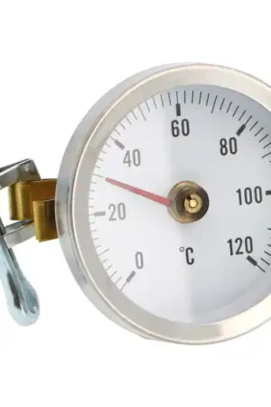 Thermomètre applique à bracelet pour tubes jusqu'à 1''1/2 Prix Réduit
