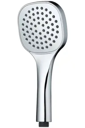 Acheter En Ligne Douchette carrée chromée 1 jet en ABS - 100x100 mm - UDEN