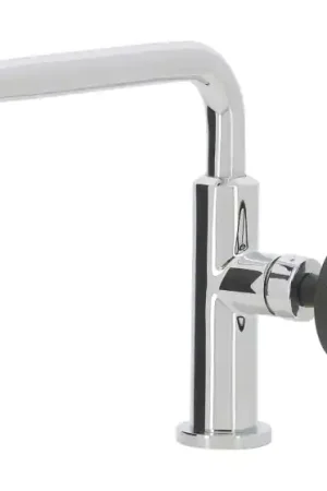 Mitigeur lavabo chromé style industriel - VATURA Offre Spéciale