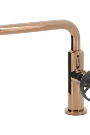 Mitigeur lavabo rose-gold style industriel - VATURA Commande En Gros