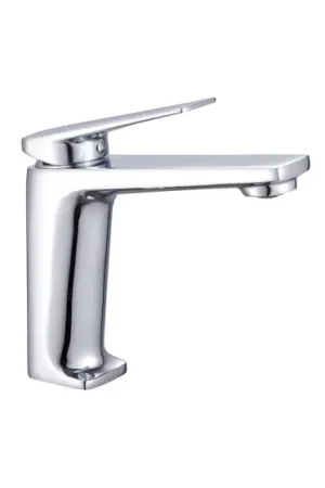 Marque Mitigeur lavabo chromé design cubique tendance - AMANZI