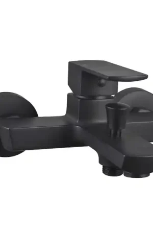 Mitigeur bain-douche noir design cubique - DOUR Prix Choc