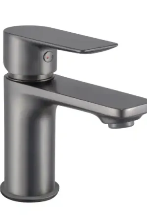 Prix Réduit Mitigeur lavabo graphite mat - JEZIORO