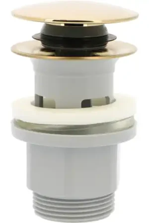 Bonde ABS de vidage universelle coupelle en laiton brossé avec trop-plein lavabo Acheter En Ligne