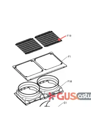 Grille de soufflage 5009525 Top Vente