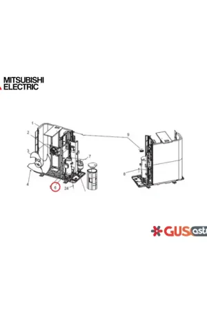 Compresseur (+support en caoutchouc) G4WW06400 Prix Cassé