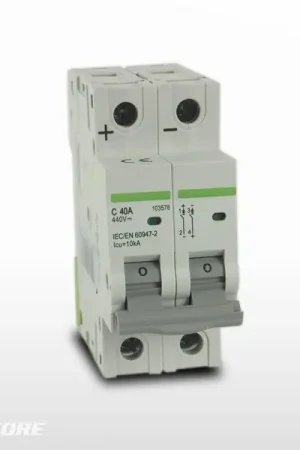 Authentique Disjoncteur Bipolaire CC Courant Continu 250Vcc (40A)
