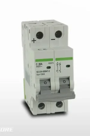 Pas Cher Disjoncteur Bipolaire CC Courant Continu 250Vcc (20A)