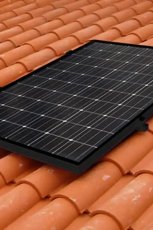 Fixation Toiture TUILE pour 1 panneau solaire max-1160mm (Barre 2 x 1,24m) Dernier Modèle