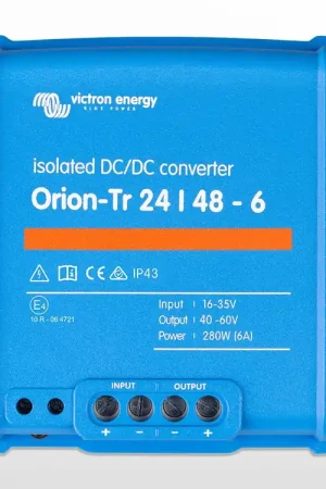 Convertisseur CC isolé Orion-Tr 24/48-6 (280W) Victron (24V / 48V - 6A) Satisfait Ou Remboursé