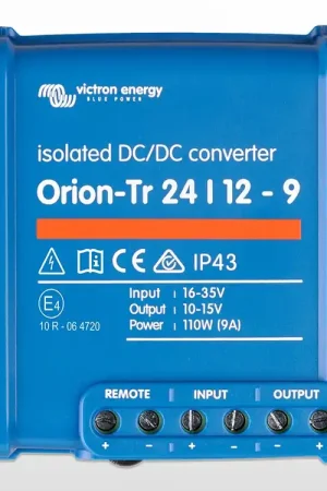Meilleur Prix Convertisseur CC isolé Orion-Tr 24/12-9 (110W) Victron (24V / 12V - 9A)