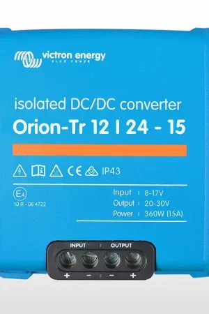 Commander Vite Convertisseur CC isolé Orion-Tr 12/24-15 (360W) Victron (12V / 24V - 15A)