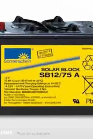 Batterie solaire gel SONNENSCHEIN SB12/ 185A (12V - 185Ah) Commander Vite