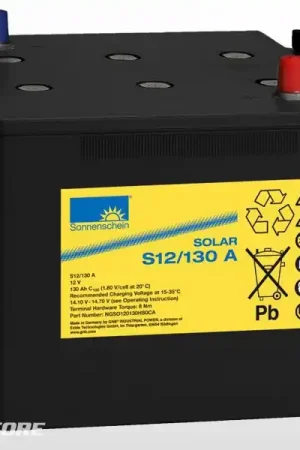 Offre Limitée Batterie solaire gel SONNENSCHEIN S12/ 130A (12V - 130Ah)